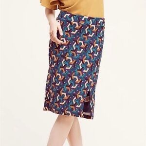 Anthropologie Geometrique pencil skirt by Maeve, As seen on TV bones, Size 8